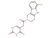 5-[2-(6-chloro-1,3,4,5-tetrahydro-2H-pyrido[4,3-b]indol-2-yl)-2-oxoethyl]-2,4(1H,3H)-pyrimidinedione