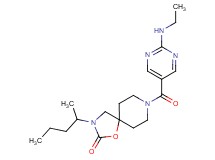 8-{[2-(ethylamino)pyrimidin-5-yl]carbonyl}-3-(1-methylbutyl)-1-oxa-3,8-diazaspiro[4.5]decan-2-one
