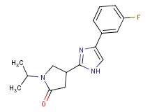 4-[4-(3-fluorophenyl)-1H-imidazol-2-yl]-1-isopropyl-2-pyrrolidinone trifluoroacetate