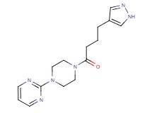 2-{4-[4-(1H-pyrazol-4-yl)butanoyl]piperazin-1-yl}pyrimidine
