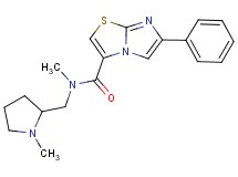 N-methyl-N-[(1-methyl-2-pyrrolidinyl)methyl]-6-phenylimidazo[2,1-b][1,3]thiazole-3-carboxamide