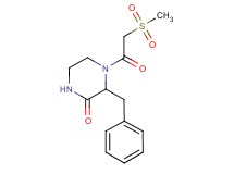 3-benzyl-4-[(methylsulfonyl)acetyl]-2-piperazinone
