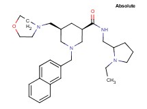 (3R,5S)-N-[(1-ethyl-2-pyrrolidinyl)methyl]-5-(4-morpholinylmethyl)-1-(2-naphthylmethyl)-3-piperidinecarboxamide