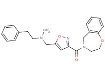 N-{[3-(2,3-dihydro-1,4-benzoxazepin-4(5H)-ylcarbonyl)isoxazol-5-yl]methyl}-N-methyl-2-phenylethanamine