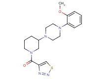 1-(2-methoxyphenyl)-4-[1-(1,2,3-thiadiazol-4-ylcarbonyl)-3-piperidinyl]piperazine