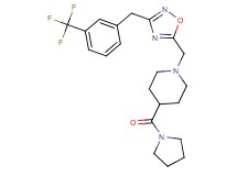 4-(1-pyrrolidinylcarbonyl)-1-({3-[3-(trifluoromethyl)benzyl]-1,2,4-oxadiazol-5-yl}methyl)piperidine