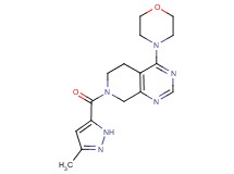 7-[(3-methyl-1H-pyrazol-5-yl)carbonyl]-4-morpholin-4-yl-5,6,7,8-tetrahydropyrido[3,4-d]pyrimidine