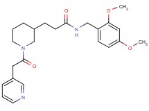 N-(2,4-dimethoxybenzyl)-3-[1-(3-pyridinylacetyl)-3-piperidinyl]propanamide