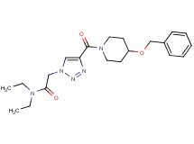 2-(4-{[4-(benzyloxy)-1-piperidinyl]carbonyl}-1H-1,2,3-triazol-1-yl)-N,N-diethylacetamide