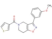 3-(3-methoxyphenyl)-5-(3-thienylcarbonyl)-4,5,6,7-tetrahydroisoxazolo[4,5-c]pyridine