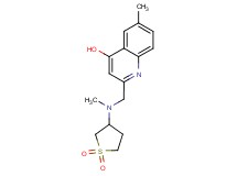 2-{[(1,1-dioxidotetrahydro-3-thienyl)(methyl)amino]methyl}-6-methylquinolin-4-ol