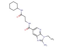2-amino-N-[3-(cyclohexylamino)-3-oxopropyl]-3-ethyl-3H-imidazo[4,5-b]pyridine-6-carboxamide