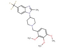 2-methyl-5-(trifluoromethyl)-1-[1-(2,3,4-trimethoxybenzyl)-4-piperidinyl]-1H-benzimidazole