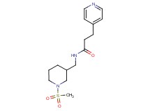 N-{[1-(methylsulfonyl)piperidin-3-yl]methyl}-3-pyridin-4-ylpropanamide