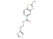 2-amino-N-[2-(1,3-thiazol-4-yl)ethyl]-1,3-benzothiazole-5-carboxamide trifluoroacetate