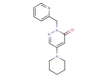 5-(1-piperidinyl)-2-(2-pyridinylmethyl)-3(2H)-pyridazinone