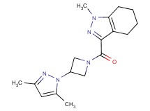 3-{[3-(3,5-dimethyl-1H-pyrazol-1-yl)azetidin-1-yl]carbonyl}-1-methyl-4,5,6,7-tetrahydro-1H-indazole