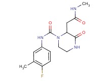 N-(4-fluoro-3-methylphenyl)-2-[2-(methylamino)-2-oxoethyl]-3-oxopiperazine-1-carboxamide