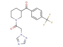 [1-(1H-1,2,4-triazol-1-ylacetyl)-3-piperidinyl][4-(trifluoromethyl)phenyl]methanone
