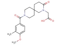 [9-(4-methoxy-3-methylbenzoyl)-3-oxo-2,9-diazaspiro[5.5]undec-2-yl]acetic acid