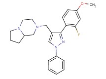 2-{[3-(2-fluoro-4-methoxyphenyl)-1-phenyl-1H-pyrazol-4-yl]methyl}octahydropyrrolo[1,2-a]pyrazine