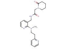 N-({2-[methyl(2-pyridin-2-ylethyl)amino]pyridin-3-yl}methyl)-2-(2-oxopiperidin-1-yl)acetamide