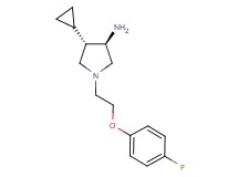 rel-(3R,4S)-4-cyclopropyl-1-[2-(4-fluorophenoxy)ethyl]-3-pyrrolidinamine dihydrochloride