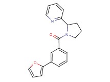 2-{1-[3-(2-furyl)benzoyl]-2-pyrrolidinyl}pyridine