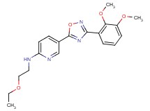 5-[3-(2,3-dimethoxyphenyl)-1,2,4-oxadiazol-5-yl]-N-(2-ethoxyethyl)-2-pyridinamine