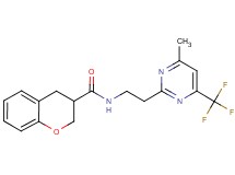 N-{2-[4-methyl-6-(trifluoromethyl)pyrimidin-2-yl]ethyl}chromane-3-carboxamide