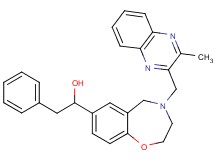 1-{4-[(3-methyl-2-quinoxalinyl)methyl]-2,3,4,5-tetrahydro-1,4-benzoxazepin-7-yl}-2-phenylethanol