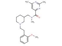 N-({1-[2-(2-methoxyphenyl)ethyl]-3-piperidinyl}methyl)-N,2,6-trimethyl-4-pyrimidinecarboxamide