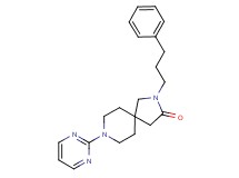 2-(3-phenylpropyl)-8-(2-pyrimidinyl)-2,8-diazaspiro[4.5]decan-3-one
