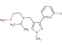 N-{[3-(3-chlorophenyl)-1-methyl-1H-pyrazol-4-yl]methyl}-N-(2-methoxyethyl)-2-propanamine