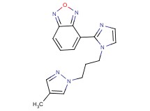 4-{1-[3-(4-methyl-1H-pyrazol-1-yl)propyl]-1H-imidazol-2-yl}-2,1,3-benzoxadiazole