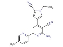 6-amino-4-(5-cyano-1-ethyl-1H-pyrrol-3-yl)-5'-methyl-2,2'-bipyridine-5-carbonitrile