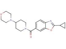 2-cyclopropyl-6-{[4-(4-morpholinyl)-1-piperidinyl]carbonyl}-1,3-benzoxazole