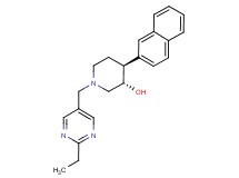 (3S*,4S*)-1-[(2-ethylpyrimidin-5-yl)methyl]-4-(2-naphthyl)piperidin-3-ol