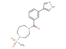 1-(methylsulfonyl)-4-[3-(1H-pyrazol-4-yl)benzoyl]-1,4-diazepane