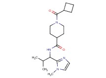 1-(cyclobutylcarbonyl)-N-[2-methyl-1-(1-methyl-1H-imidazol-2-yl)propyl]-4-piperidinecarboxamide