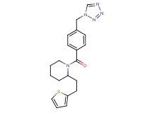 1-[4-(1H-tetrazol-1-ylmethyl)benzoyl]-2-[2-(2-thienyl)ethyl]piperidine