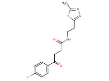 4-(4-fluorophenyl)-N-[2-(5-methyl-1,3,4-thiadiazol-2-yl)ethyl]-4-oxobutanamide
