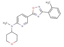 N-methyl-5-[3-(2-methylphenyl)-1,2,4-oxadiazol-5-yl]-N-(tetrahydro-2H-pyran-4-yl)-2-pyridinamine