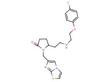 5-(2-{[2-(4-fluorophenoxy)ethyl]amino}ethyl)-1-(imidazo[2,1-b][1,3]thiazol-6-ylmethyl)-2-pyrrolidinone