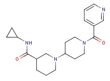 N-cyclopropyl-1'-(pyridin-3-ylcarbonyl)-1,4'-bipiperidine-3-carboxamide