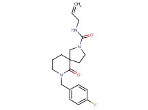 N-allyl-7-(4-fluorobenzyl)-6-oxo-2,7-diazaspiro[4.5]decane-2-carboxamide