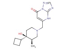 5-{[(3R*,4R*)-4-cyclobutyl-4-hydroxy-3-methylpiperidin-1-yl]methyl}[1,2,4]triazolo[1,5-a]pyrimidin-7(4H)-one