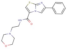 N-[2-(4-morpholinyl)ethyl]-6-phenylimidazo[2,1-b][1,3]thiazole-3-carboxamide