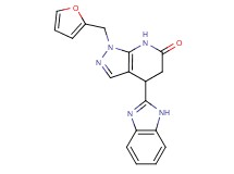 4-(1H-benzimidazol-2-yl)-1-(2-furylmethyl)-1,4,5,7-tetrahydro-6H-pyrazolo[3,4-b]pyridin-6-one
