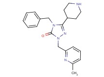 4-benzyl-2-[(6-methyl-2-pyridinyl)methyl]-5-(4-piperidinyl)-2,4-dihydro-3H-1,2,4-triazol-3-one dihydrochloride